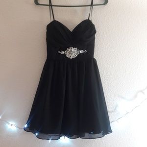 Black Strapless Dress